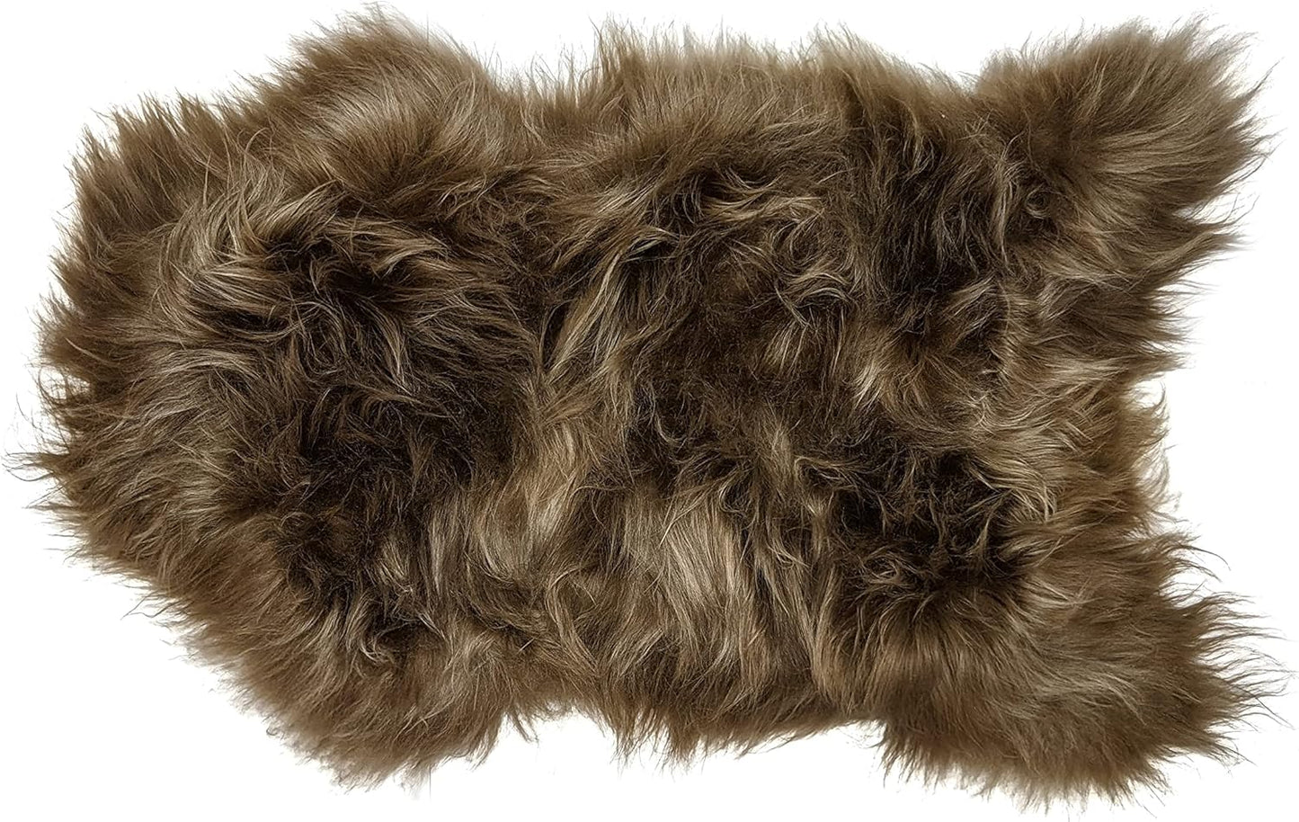 Genuine Icelandic Sheepskin Rug Throw (Frosted Brown)