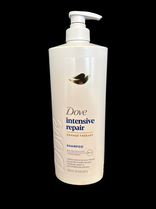 Value Size Dove Intensive Repair Hair Shampoo Pump with Glutamic Amino Serum & Bio-Protein Care - 33.8 floz