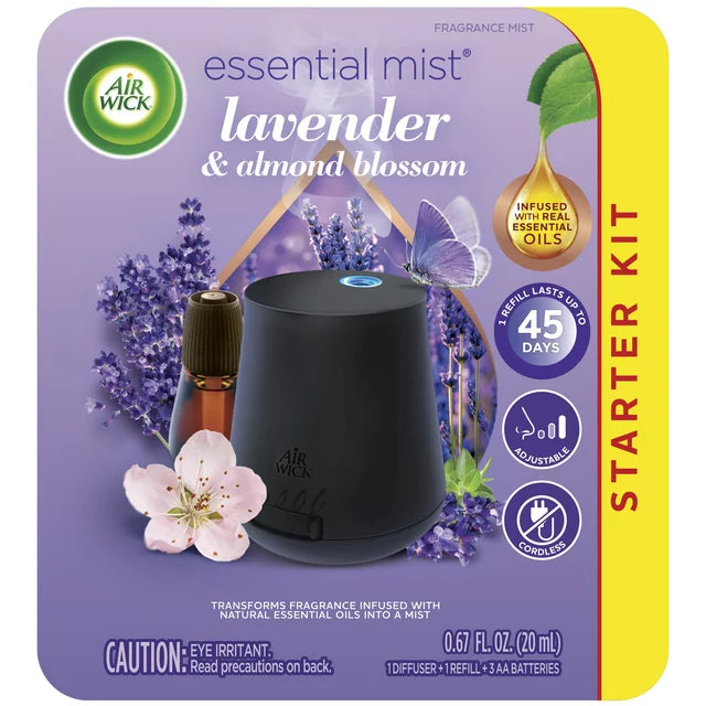 Air Wick Essential 噴霧入門套組 薰衣草與杏仁花