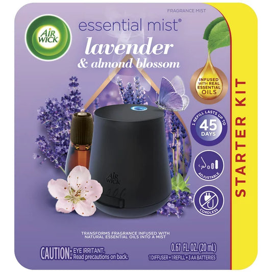 Kit de inicio Air Wick Essential Mist Lavanda y flor de almendro