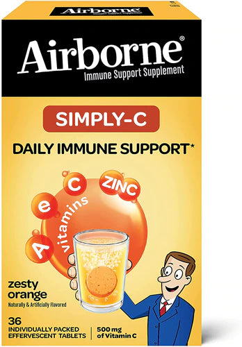 Airborne Simply-C Supplements 36ct ***