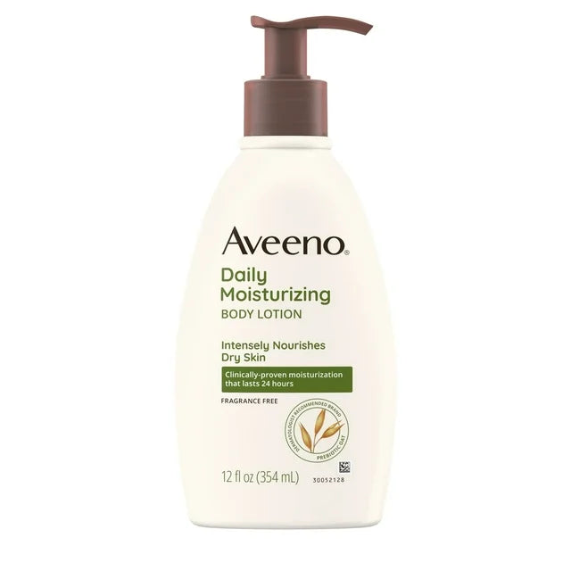 Aveeno 每日保濕乳液，含燕麥，適合乾性皮膚，12 盎司盎司