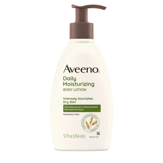 Loción humectante diaria Aveeno con avena para piel seca, 12 fl. oz