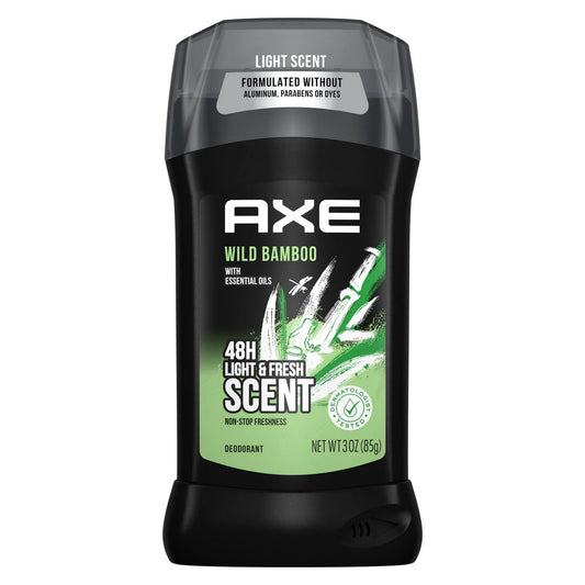 Axe Wild Bamboo Long Lasting Men's Deodorant Stick, Light and Fresh, 3 oz***