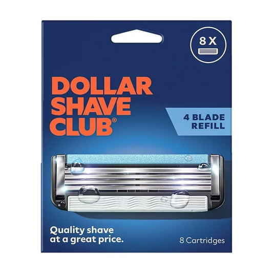 Dollar Shave Club Men's Razor 4-Blade Razor Blade Refill 8 Count***