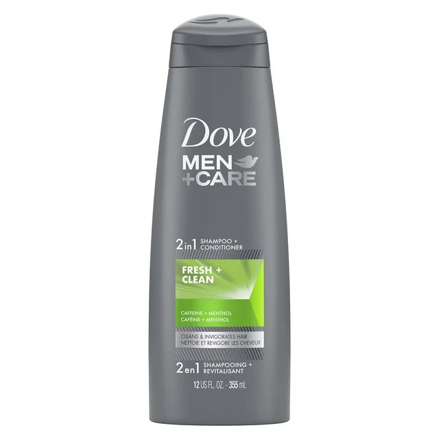 Dove Men+Care Fresh Clean 2-in-1 Shampoo and Conditioner 12 fl oz***