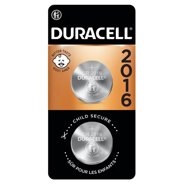 Pila tipo botón Duracell 2016 2 unidades 