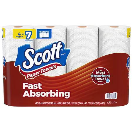 Scott Paper Towels 4=7 Pack