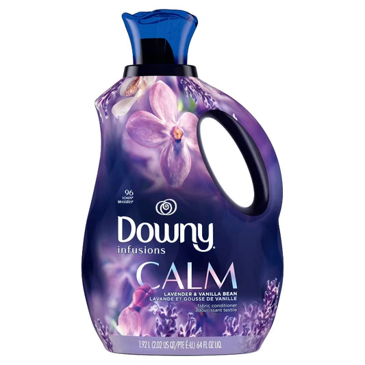 Downy Infusions Lavender & Vanilla Calm Scent Liquid Fabric Softener 64oz