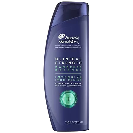 Head & Shoulders Clinical Strength Dandruff Defense + Intensive Itch Relief Shampoo, 13.5 fl oz