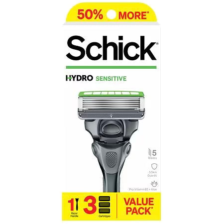 Schick Hydro Men's Sensitive Razor Value Pack