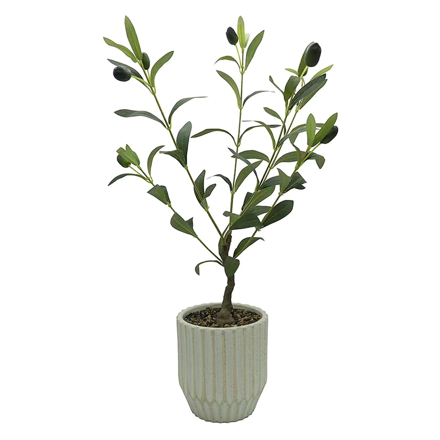 Garden Party Artificial Olive Tree in Ceramic Planter