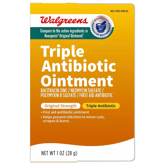 Walgreens First Aid Triple Antibiotic Ointment, 1 oz