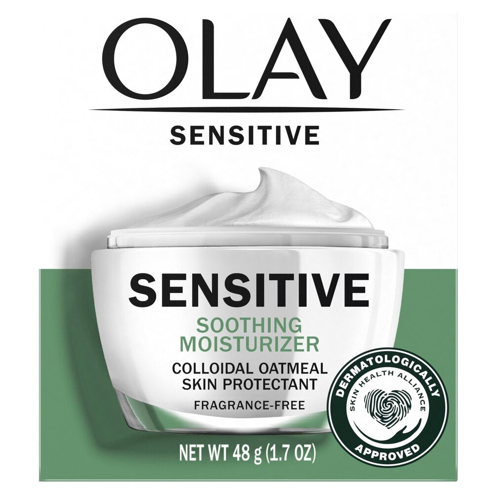 Olay Sensitive Face Moisturizer, Fragrance-Free, 1.7 fl oz