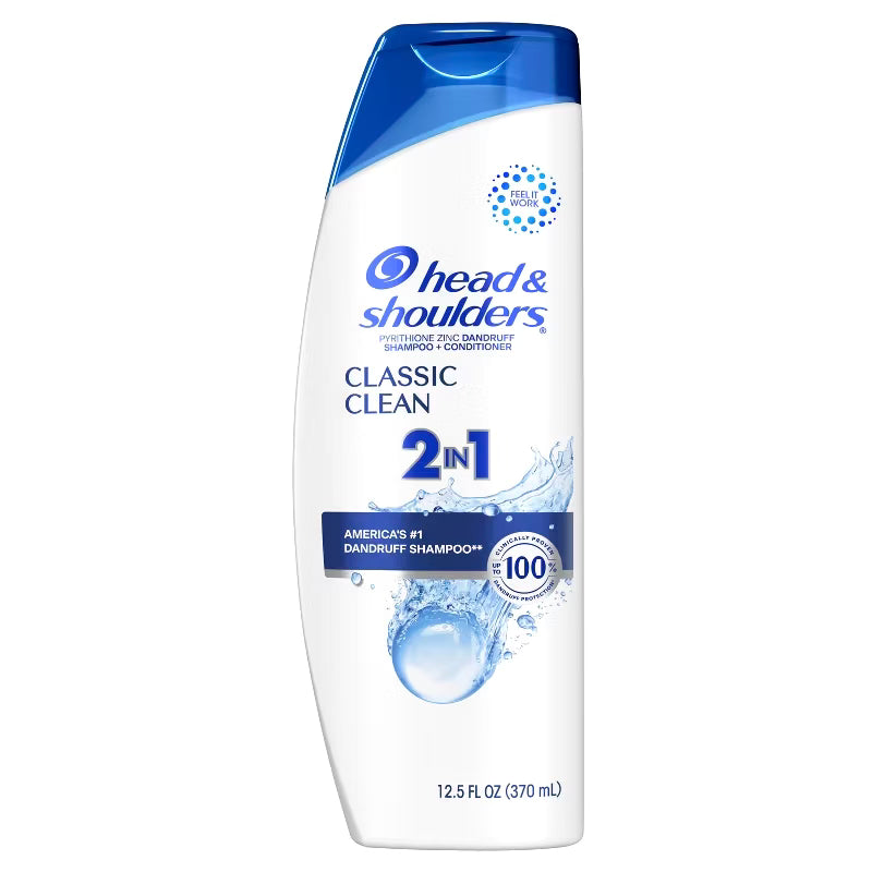 Head & Shoulders Classic Clean 2-in-1 Dandruff Shampoo + Conditioner 12.5oz