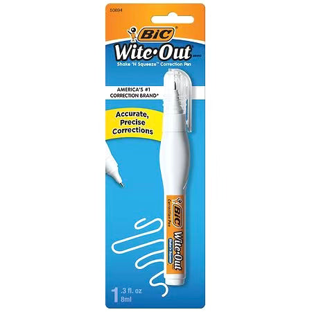 Bic Wite Out Shake n Squeeze Correction Pen 1ct