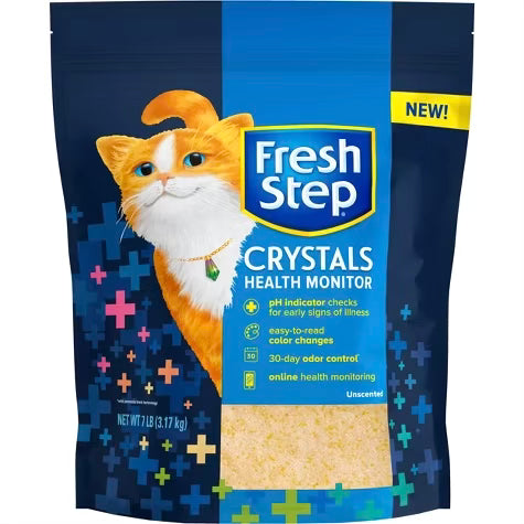 Arena para gatos Fresh Step Crystals Health Monitor, 7 libras