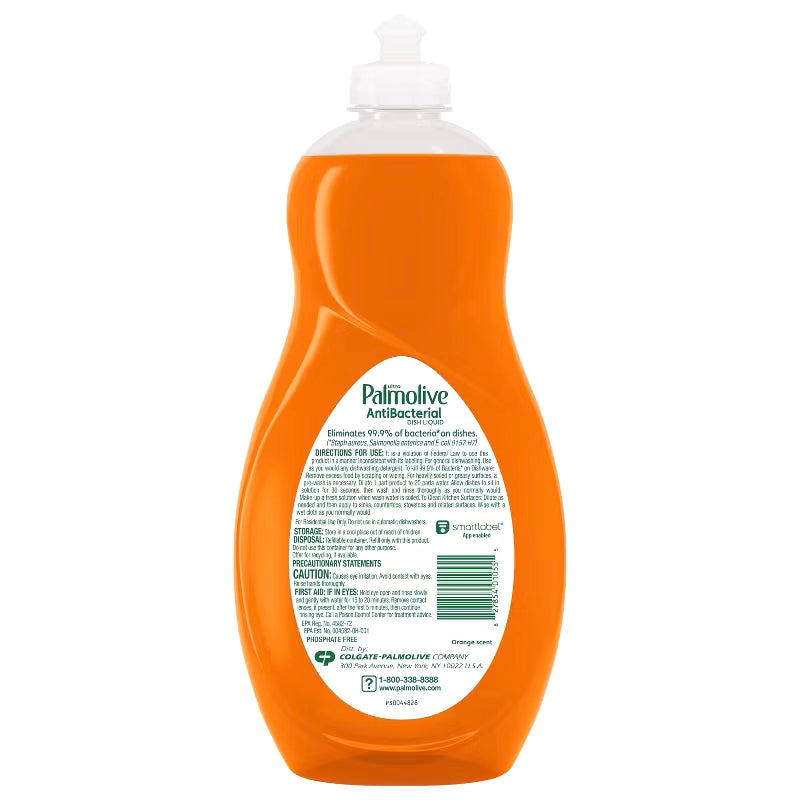 Jabón líquido para platos antibacteriano Palmolive Orange Ultra - 42 fl oz