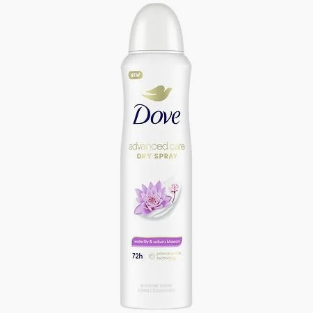 Antitranspirante en aerosol seco Dove Advanced Waterlily &amp; Sakura Blossom 3.8oz