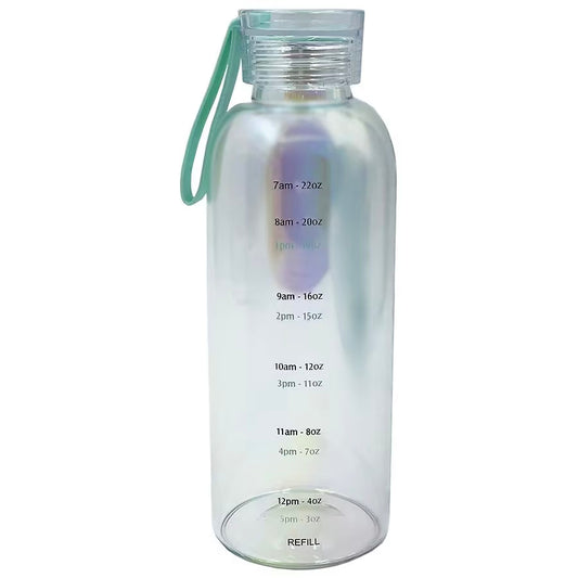 Modern Expressions Iridescent Glass Water Bottle 25oz