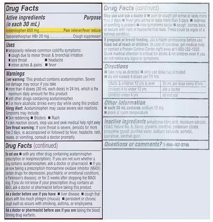 Líquido para la presión arterial alta, sin azúcar, para el resfriado y la gripe durante el día, de Walgreens, 8.0 fl oz***