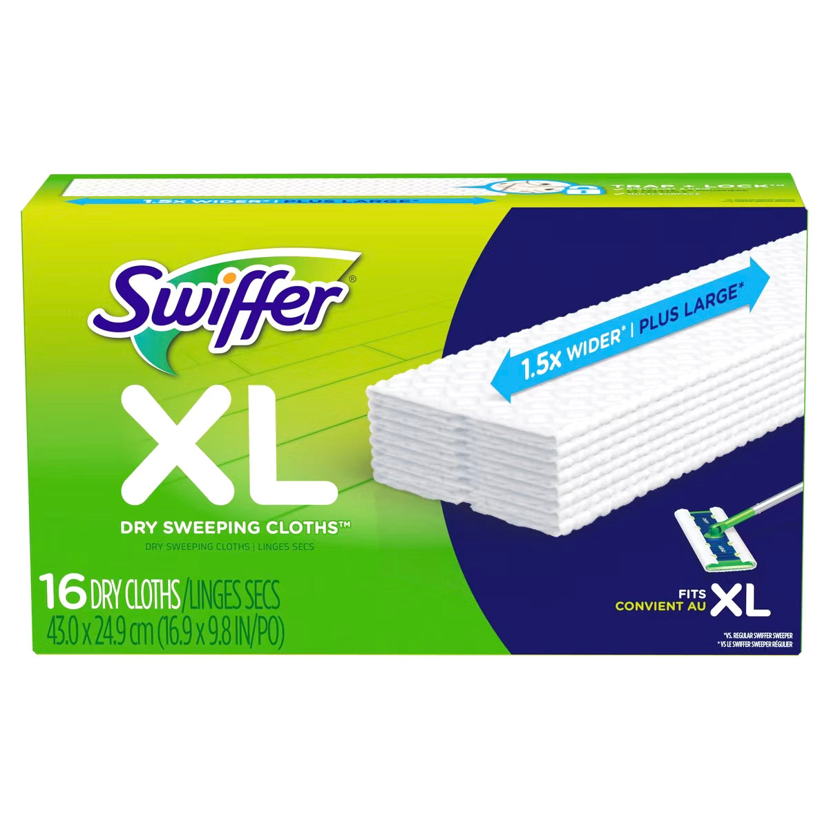 Swiffer Sweeper XL Dry Pad Refill Sweeping Cloths - 16ct