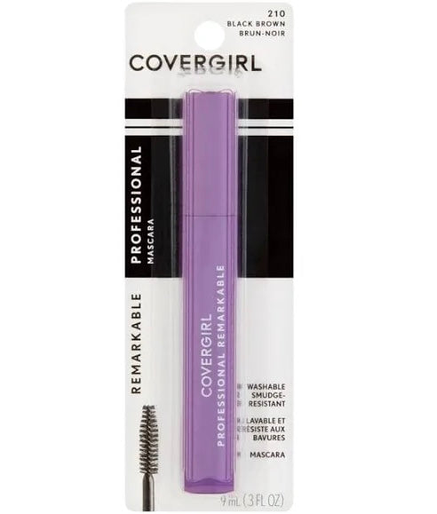 Máscara de pestañas Covergirl Professional Remarkable en tono marrón negro 210