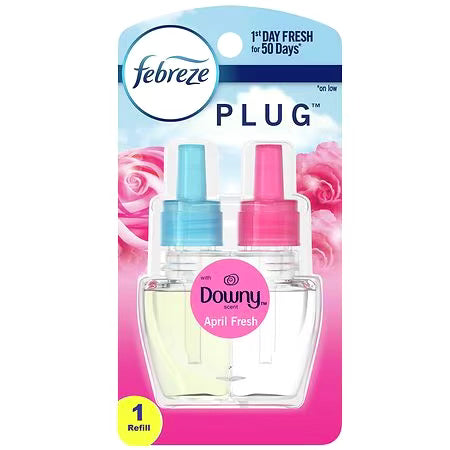 Febreze PLUG Air Freshener Refill, Downy April Fresh 1ct