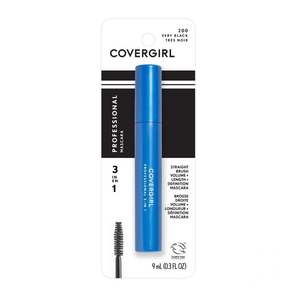 Covergirl Professional Mascara Regular Brush Very Black 200, .3 Fl Oz