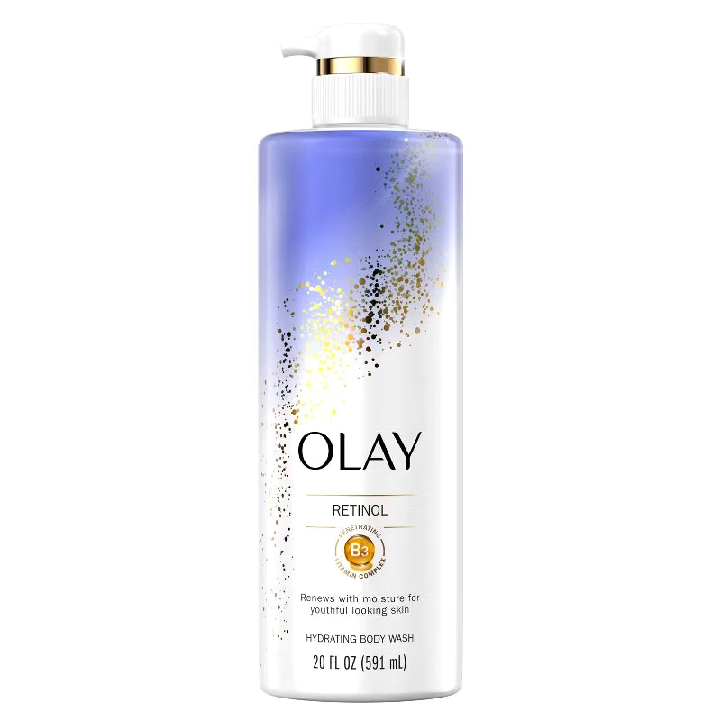 Gel de baño limpiador y renovador con retinol y vitamina B3 de Olay, 20 fl oz