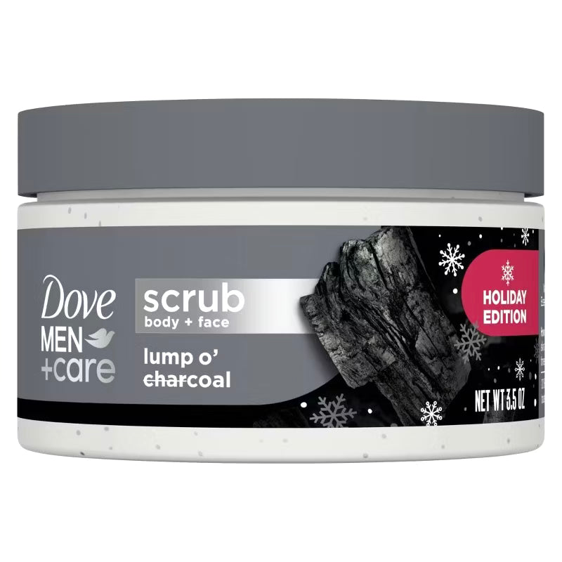 Dove Men+Care Body & Face Scrub - Lump O' Charcoal - 3.5oz