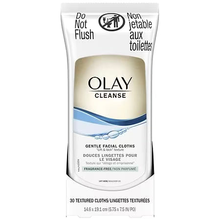 Olay Gentle Facial Cleansing Cloths unscented, 30.0 ea