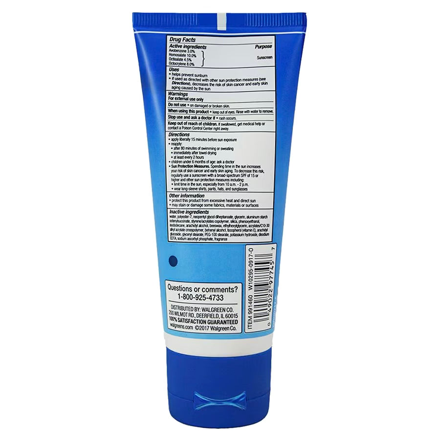 Walgreens Sport Sunscreen Lotion SPF 50, 3.0 fl oz