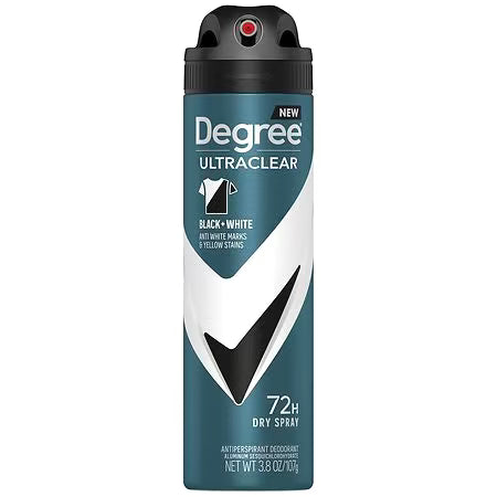 Degree Men Antiperspirant Deodorant Dry Spray Black + White 3.8 oz