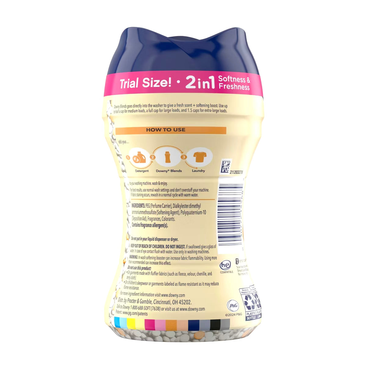 Downy Comfy Cozy In-Wash Laundry Scent Booster Beads, Toasted Vanilla Scent, 5.9 oz