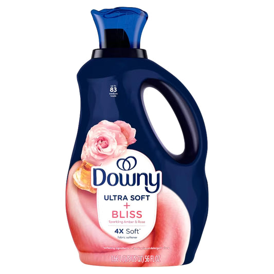 Downy Ultra Soft + Bliss Sparkling Amber & Rose Liquid Fabric Softener 56oz