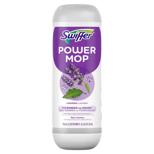 Swiffer Lavender Power Mop Floor Cleaning Solution Refill 23.5oz