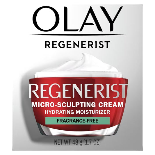 Olay Regenerist Micro-Sculpting Cream Face Moisturizer, Fragrance-Free - 1.7oz