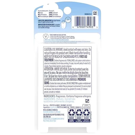 Febreze Plug Air Freshener Refill Gain Original 1ct