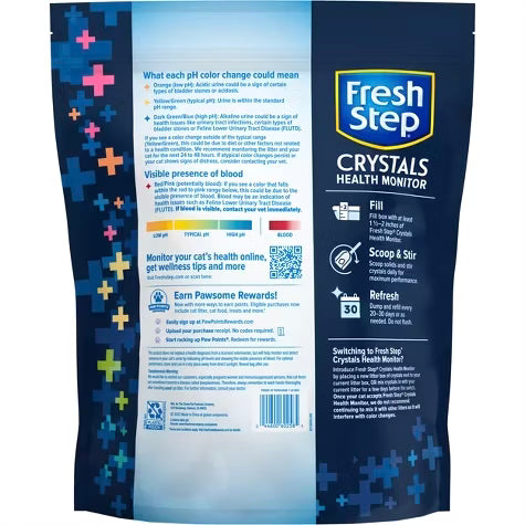 Fresh Step Crystals Health Monitor Cat Litter - 7lbs