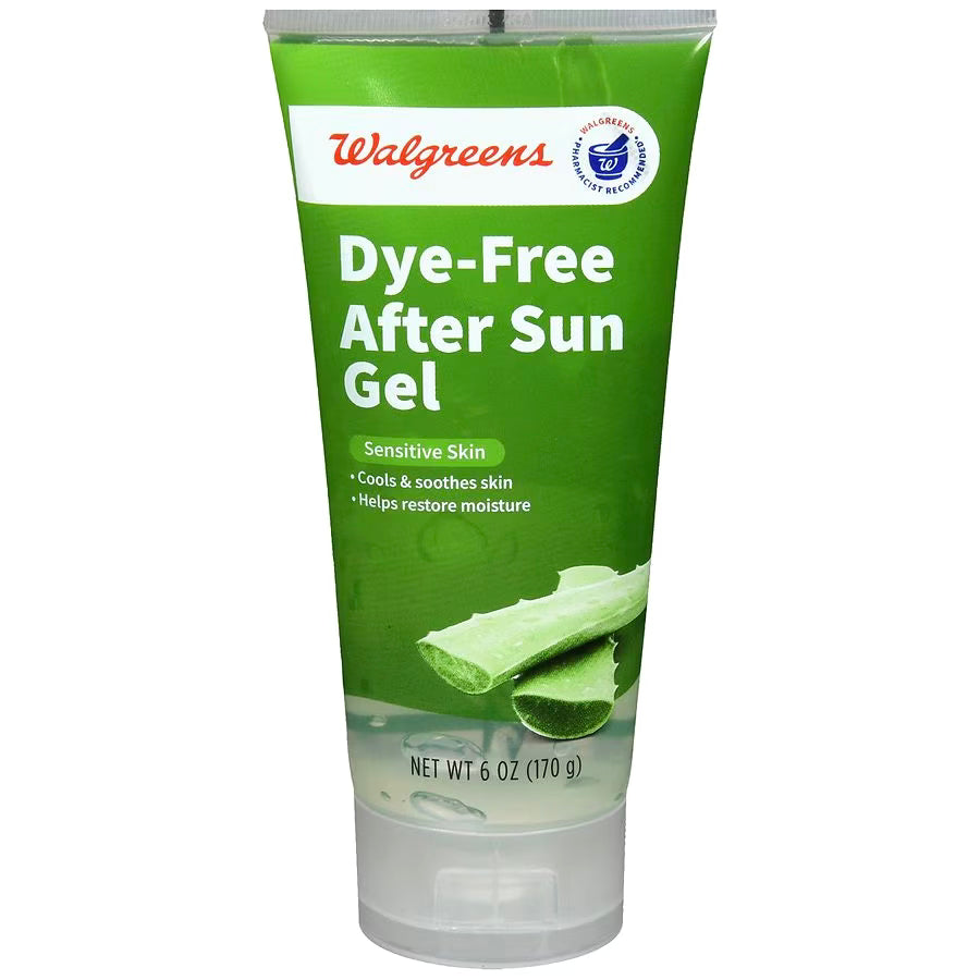 Walgreens Dye-Free After Sun Gel, 6.0 oz
