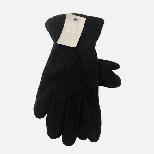 West Loop Fleece Gloves- Black