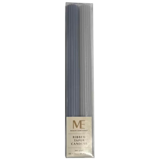 ME Ribbed Candles 2ct 10 inch