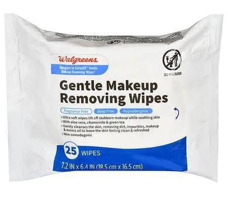 Walgreen’s Gentle Makeup Removing Wipes 25ct