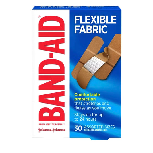 Band-Aid Flexible Fabric Adhesive Bandages - 30ct Assorted Sizes