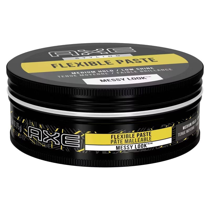 Axe Styling Messy Look Medium Hold Low Shine Flexible Hair Paste 2.64oz