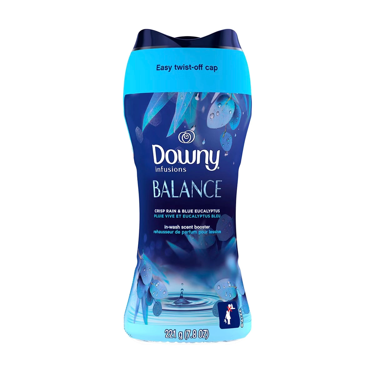 Downy Infusions In-Wash Laundry Scent Booster Beads, BALANCE, Crisp Rain and Blue Eucalyptus, 7.8 oz