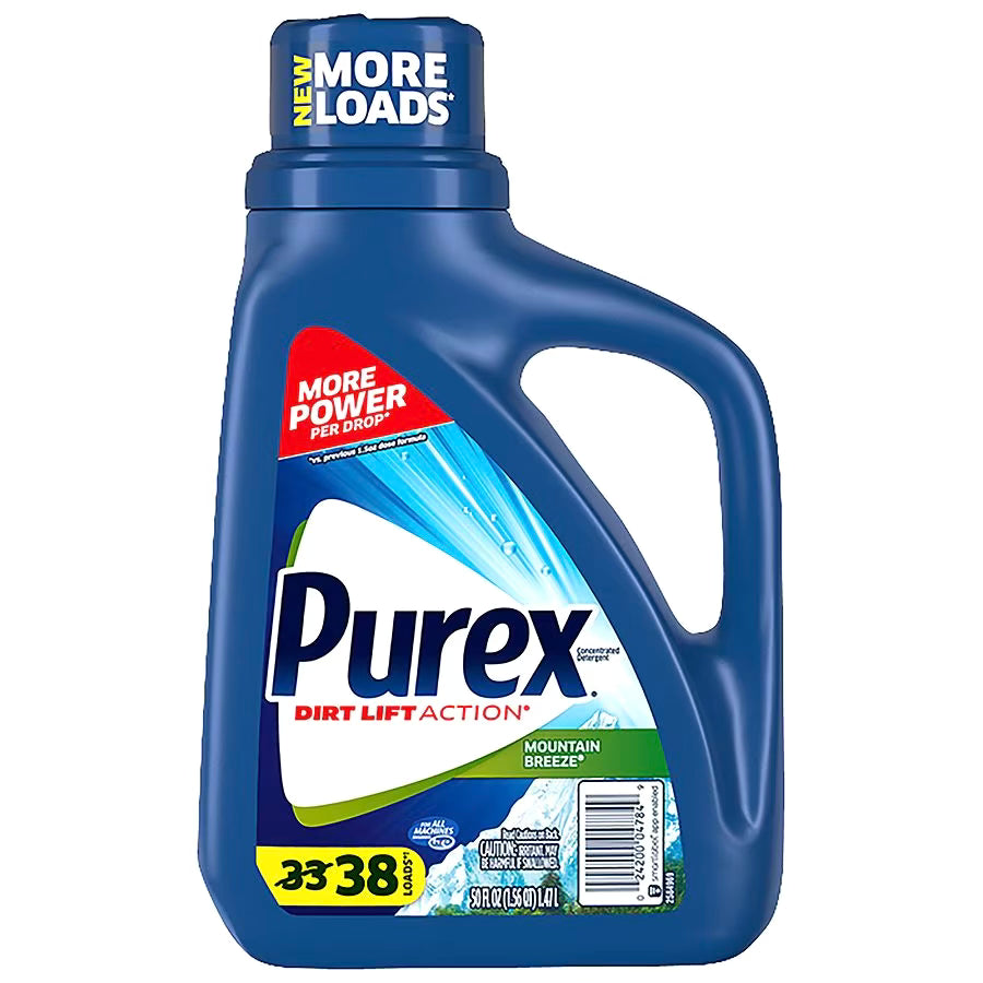 Purex Laundry Detergent Mountain Breeze, 50.0 fl oz