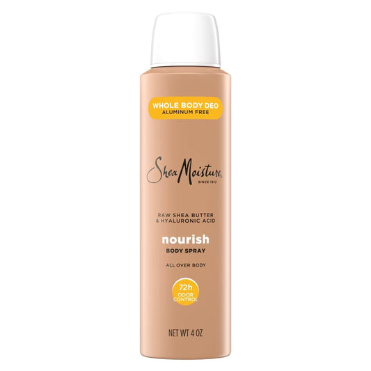 SheaMoisture Whole Body Nourish Deodorant Spray, Aluminum Free - Raw Shea Butter & Hyaluronic Acid - 4oz