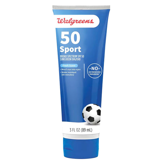 Walgreens Sport Sunscreen Lotion SPF 50, 3.0 fl oz